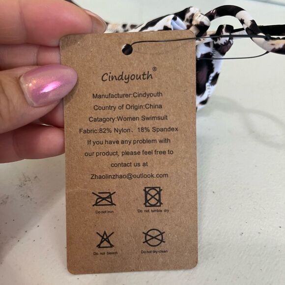 NWT Bikini Bandeau Cindyouth Swim Top Size XL #264 - Picture 10 of 10